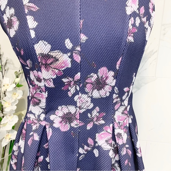 Torrid Skater Dress Purple Floral Sleeveless 16 - Picture 5 of 16